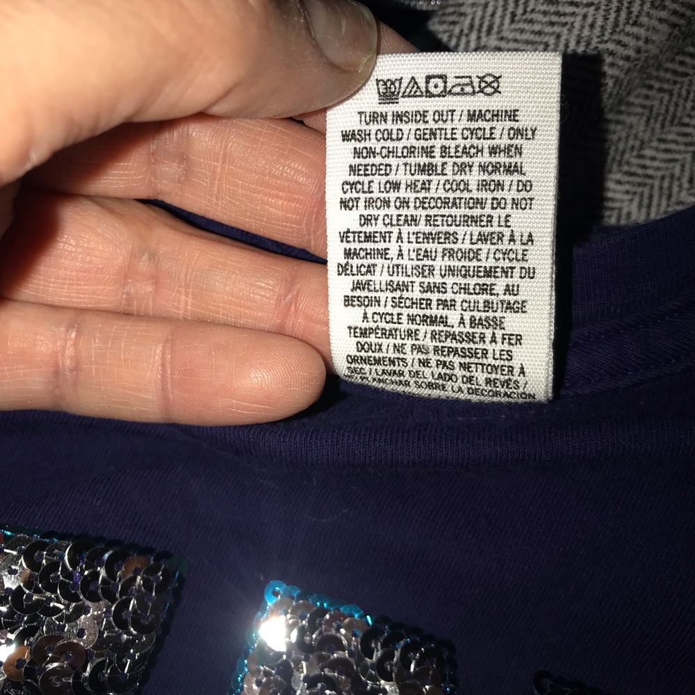 PINK Victoria Secrets Sequin Long Sleeve T-shirt - Picture 5 of 5